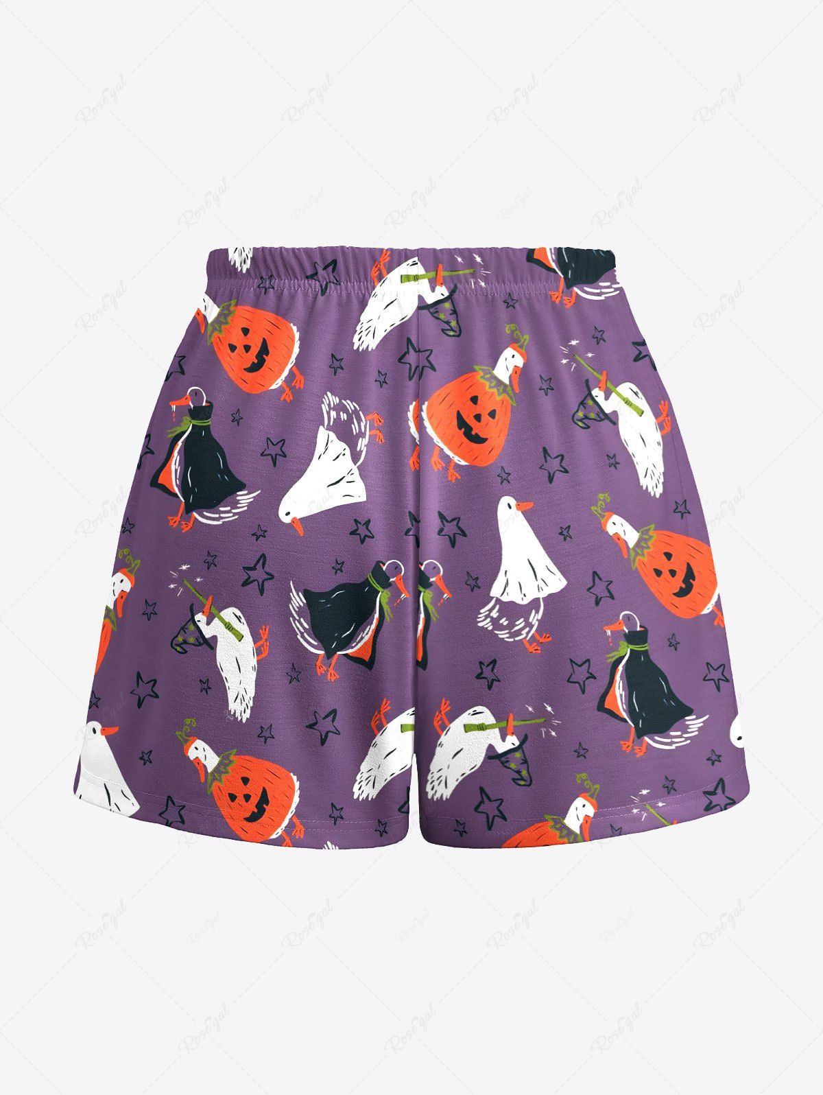 Pumpkin Wizard Duck Stars Printed Halloween Pajama Dog And Owner Matching Outfits