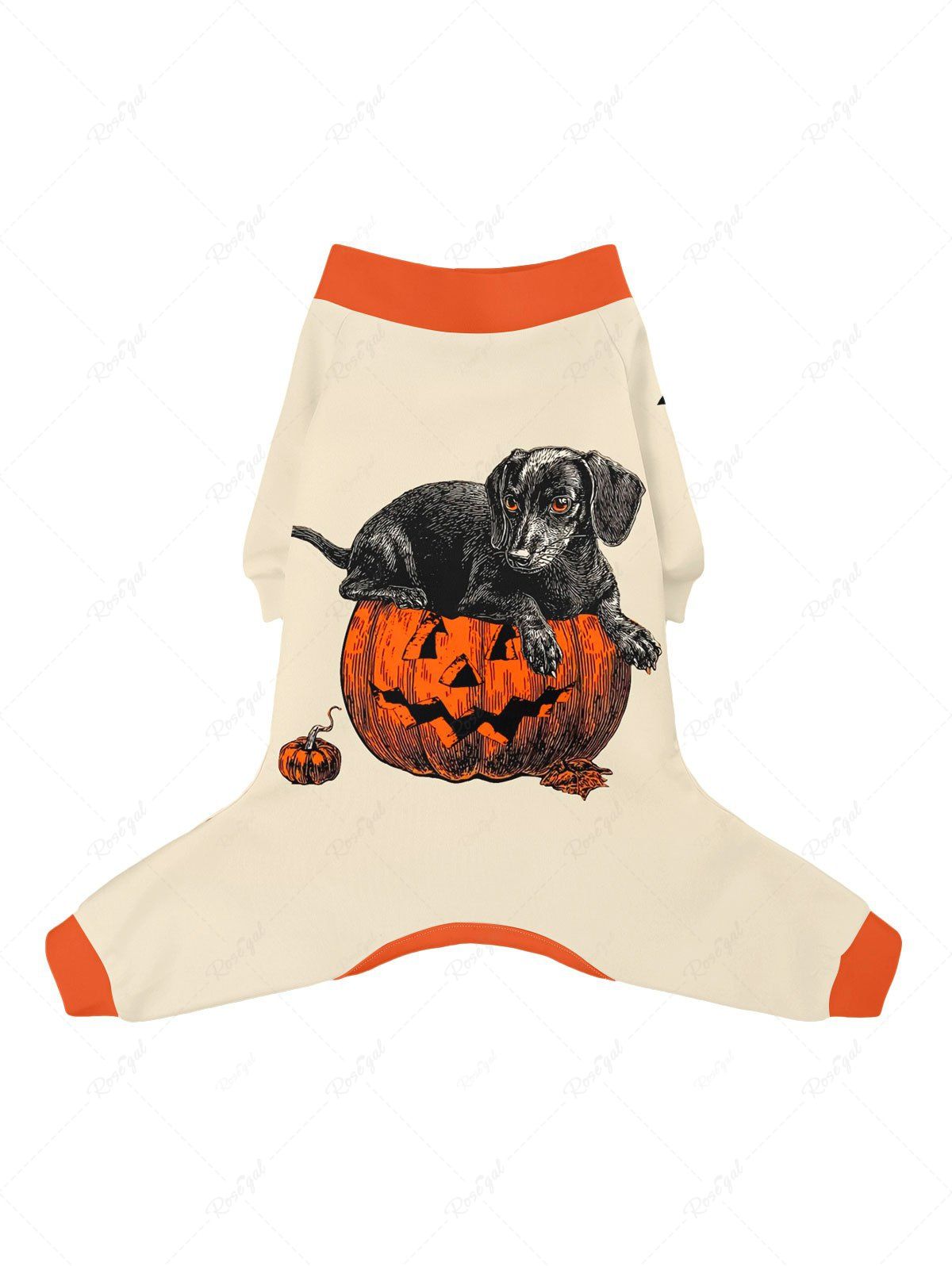 Pumpkin Cat Bat Printed Halloween Pajama Hoodie Dog And Owner Matching Outfits