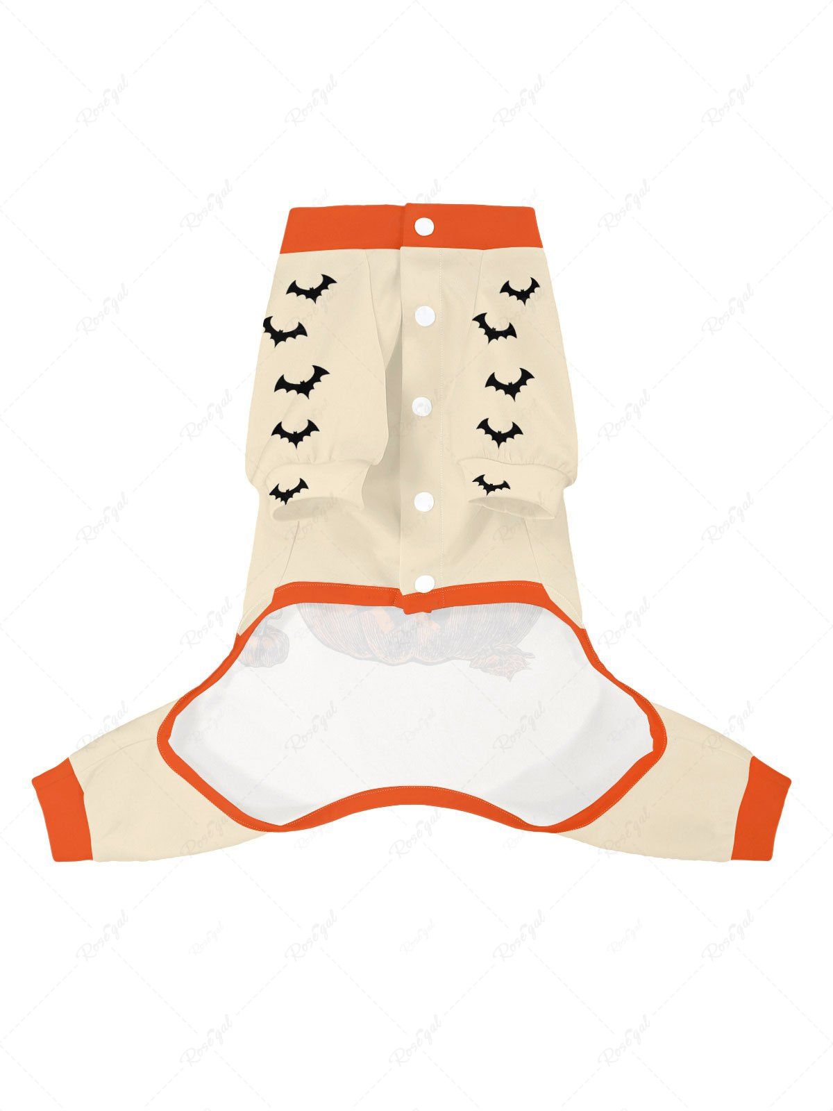 Pumpkin Cat Bat Printed Halloween Pajama Hoodie Dog And Owner Matching Outfits