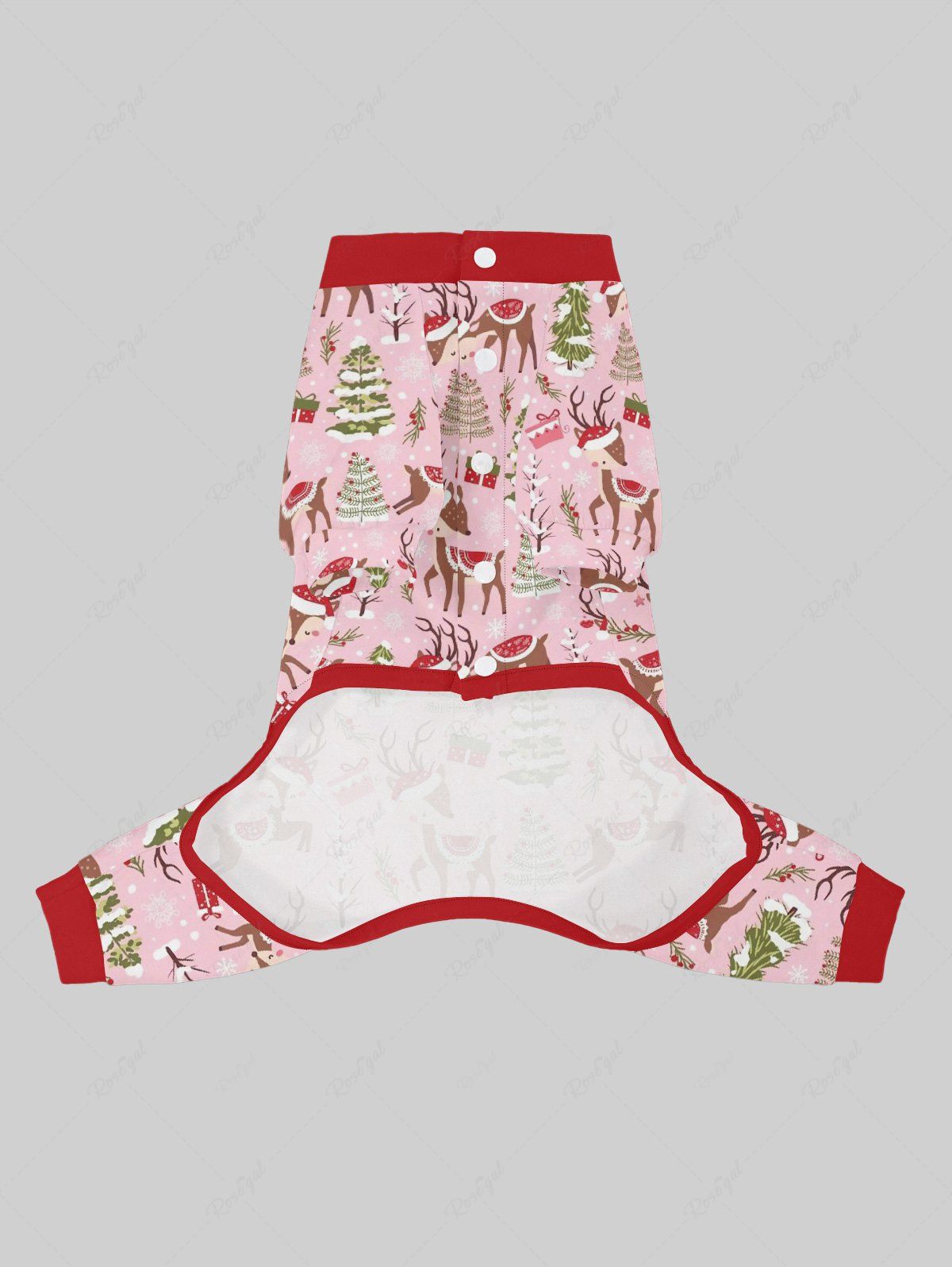 Christmas Tree Elk Hat Printed Pajama Pants Dog And Owner Matching Outfits